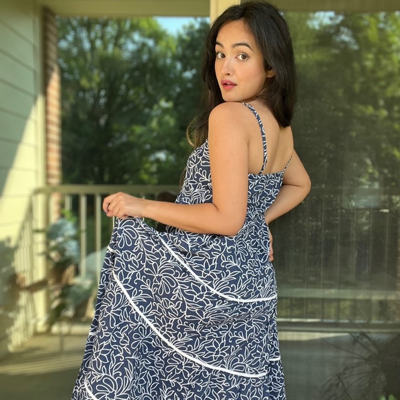 Cotton floral maxi dress - Picture 1 of 3